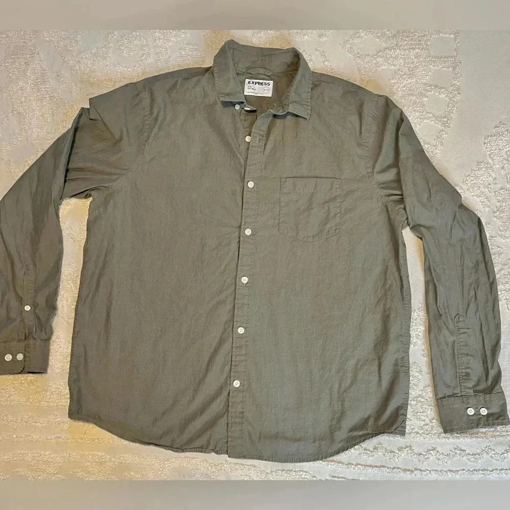 Express Extra Slim Fit Button Up Shirt